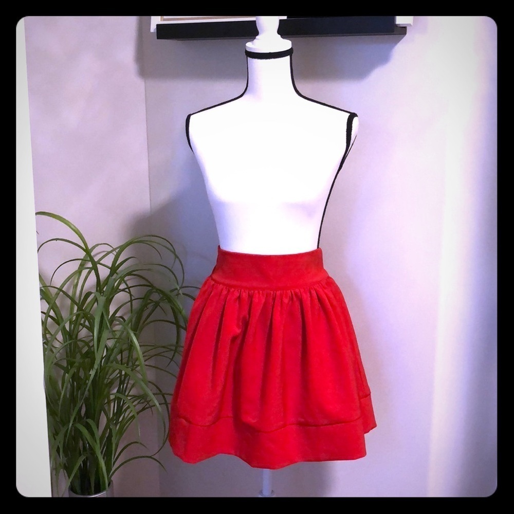 Six Crisp Days Red Skirt from Akira Chicago